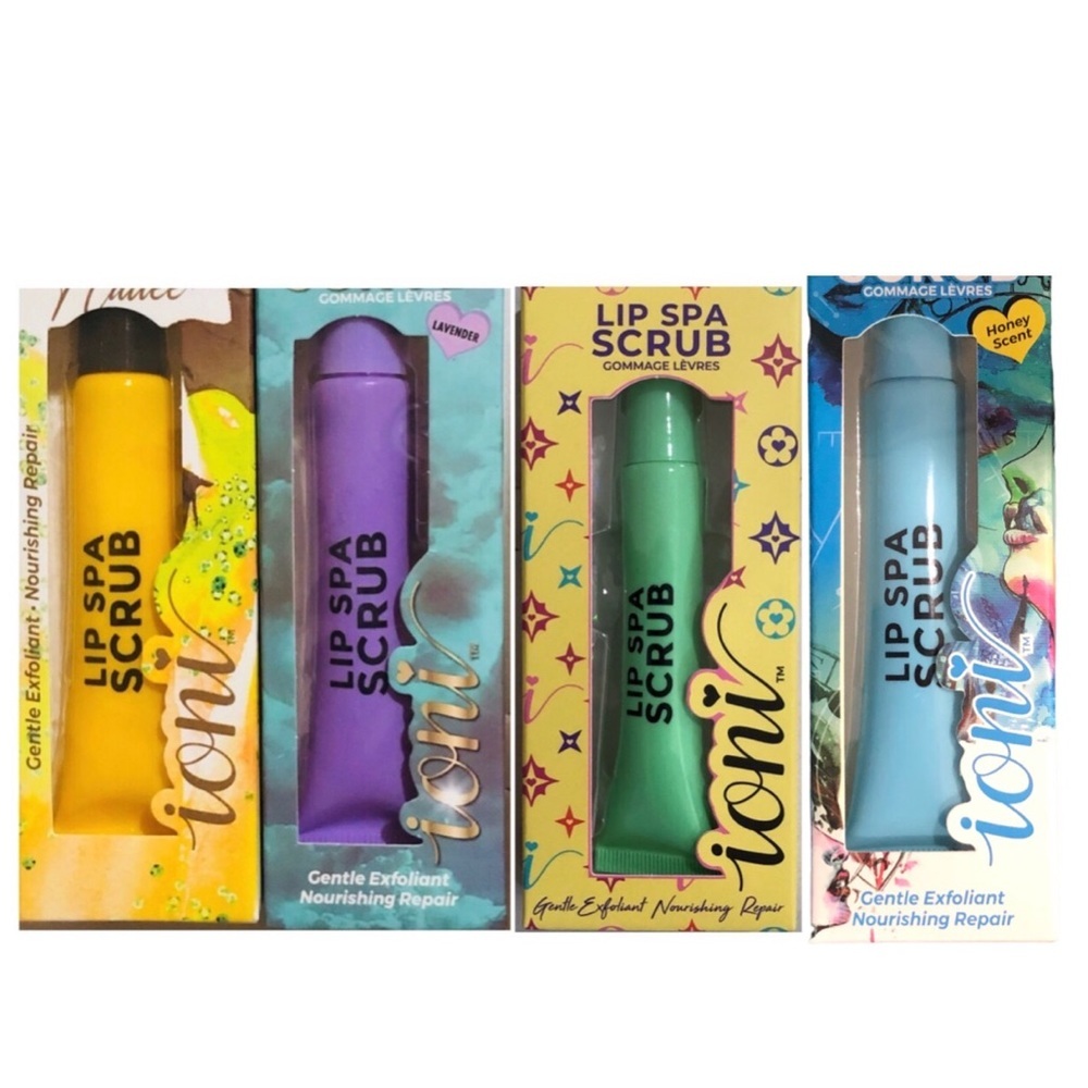2pack nourishing lavender and honey flavored lip‎ repair spa exfoliating scrubs